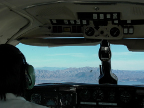 Pilot in Cockpit
